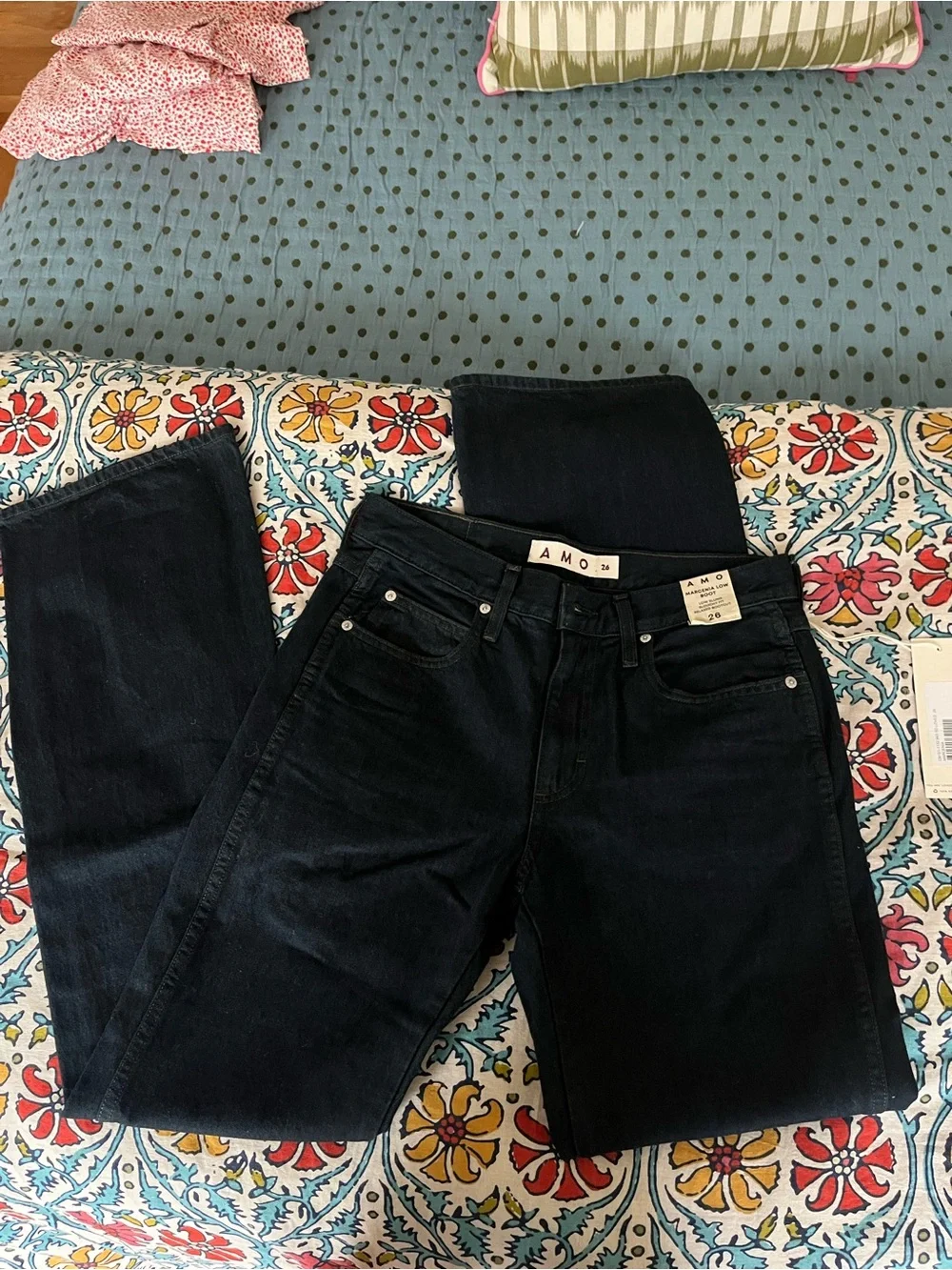 AMO Marcenia Low Boot Jeans 26 NWT